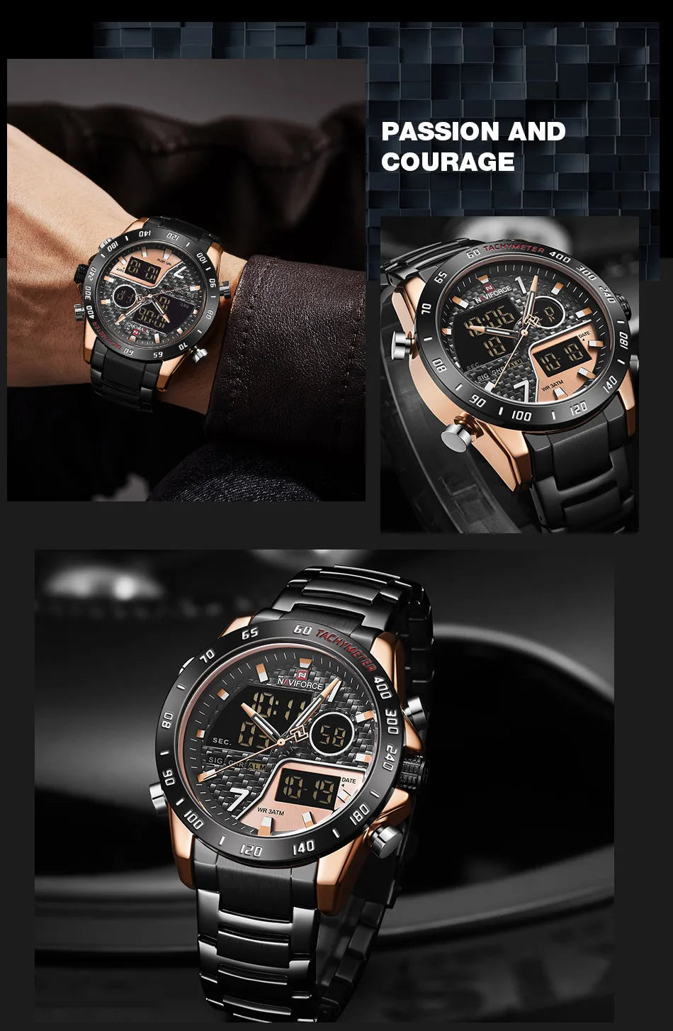 Luxury Brand Men's Wrist Watch Military