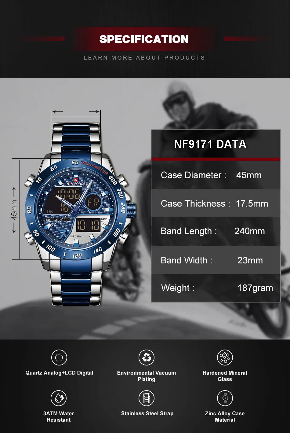 Luxury Brand Men's Wrist Watch Military