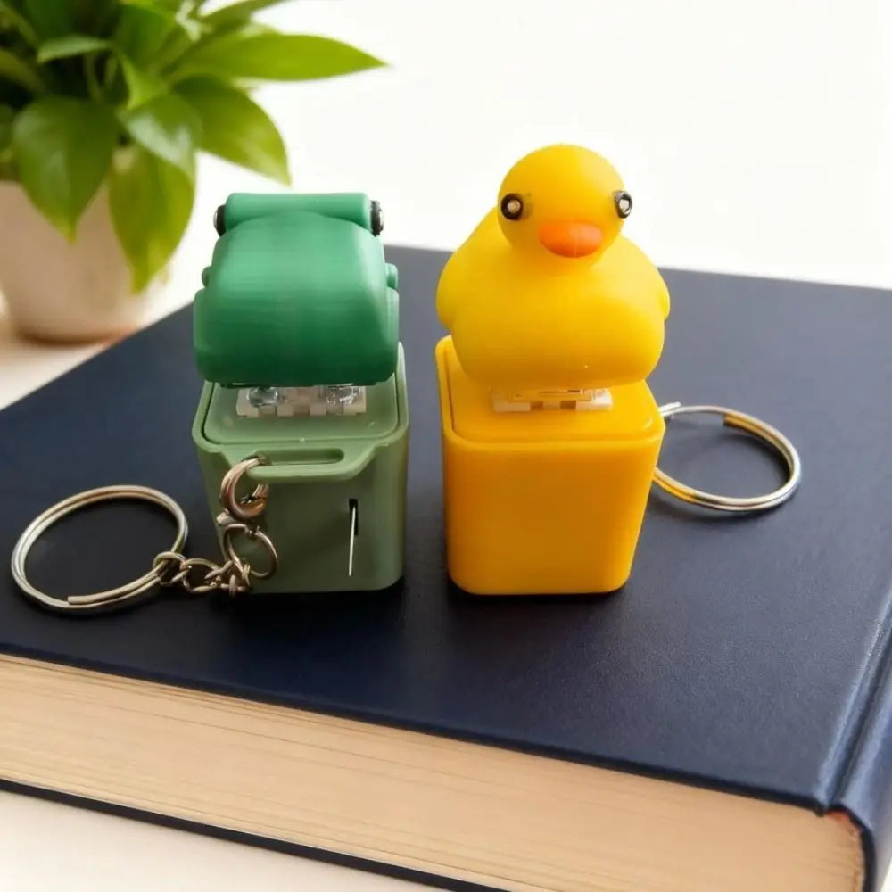 Croaking Frog Duck Keychain With LED