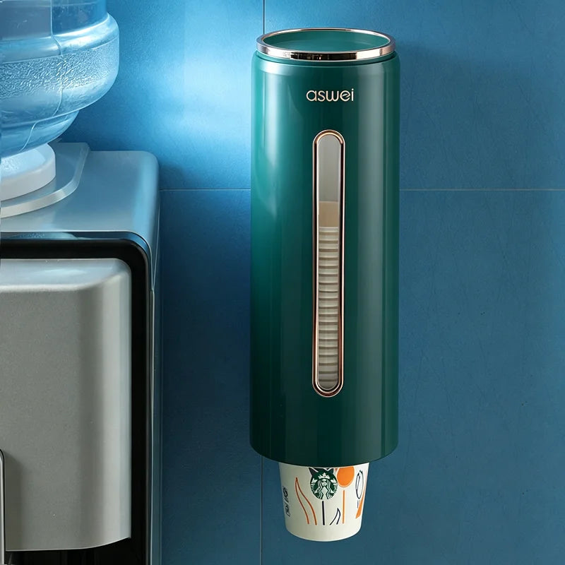 Dispenser Automatically Drop Cup Remover Wall Mounted