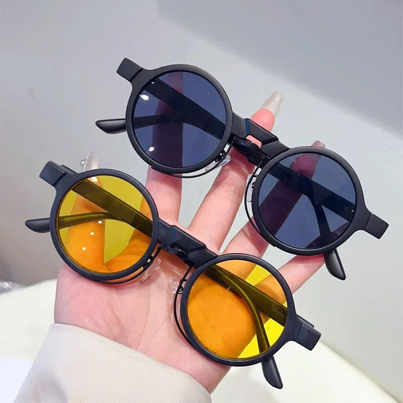 Luxury Round Steampunk Sunglasses