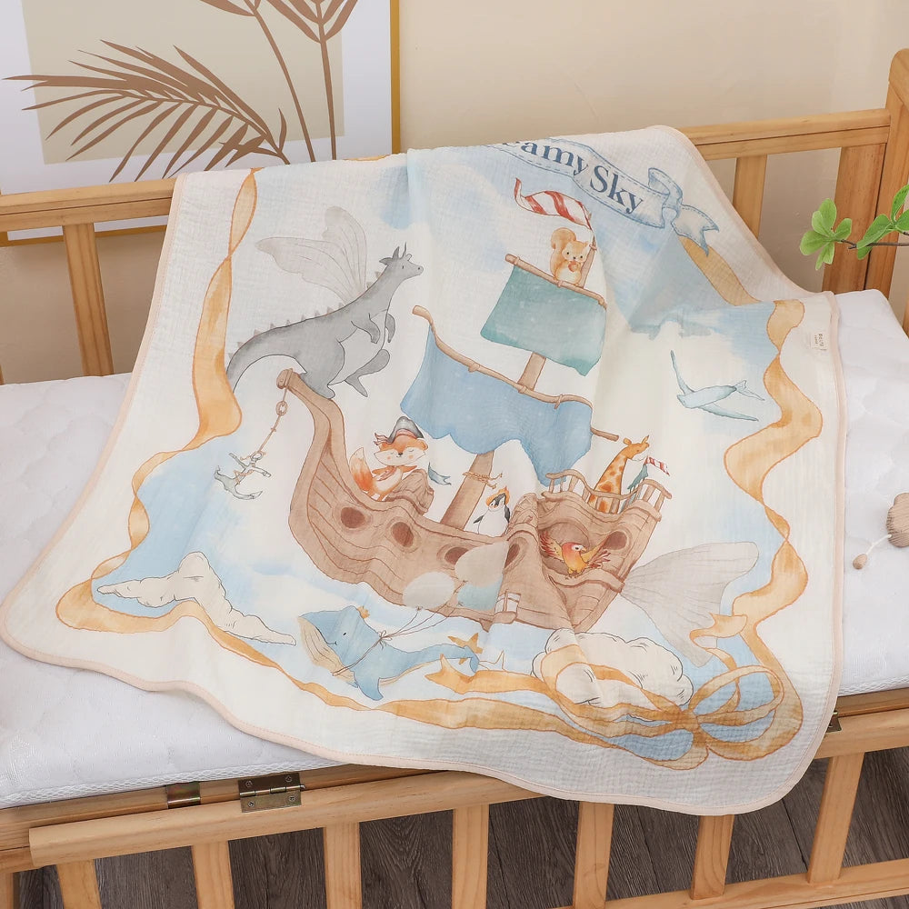 Newborn baby bath towel pure cotton