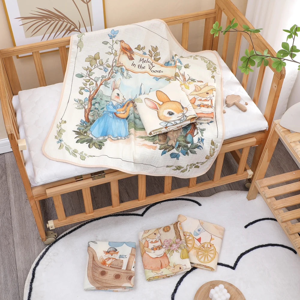 Newborn baby bath towel pure cotton