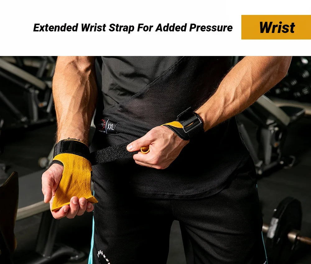 Gym Gloves Grips Anti-Skid Weight Power
