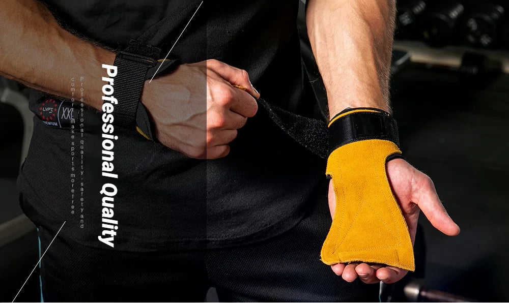 Gym Gloves Grips Anti-Skid Weight Power