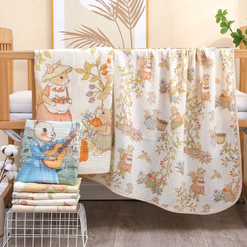 Newborn baby bath towel pure cotton