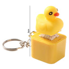 Croaking Frog Duck Keychain With LED