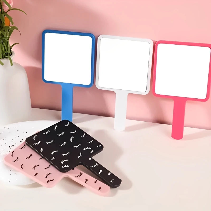 Eyelash Extension Handheld Makeup Mirror