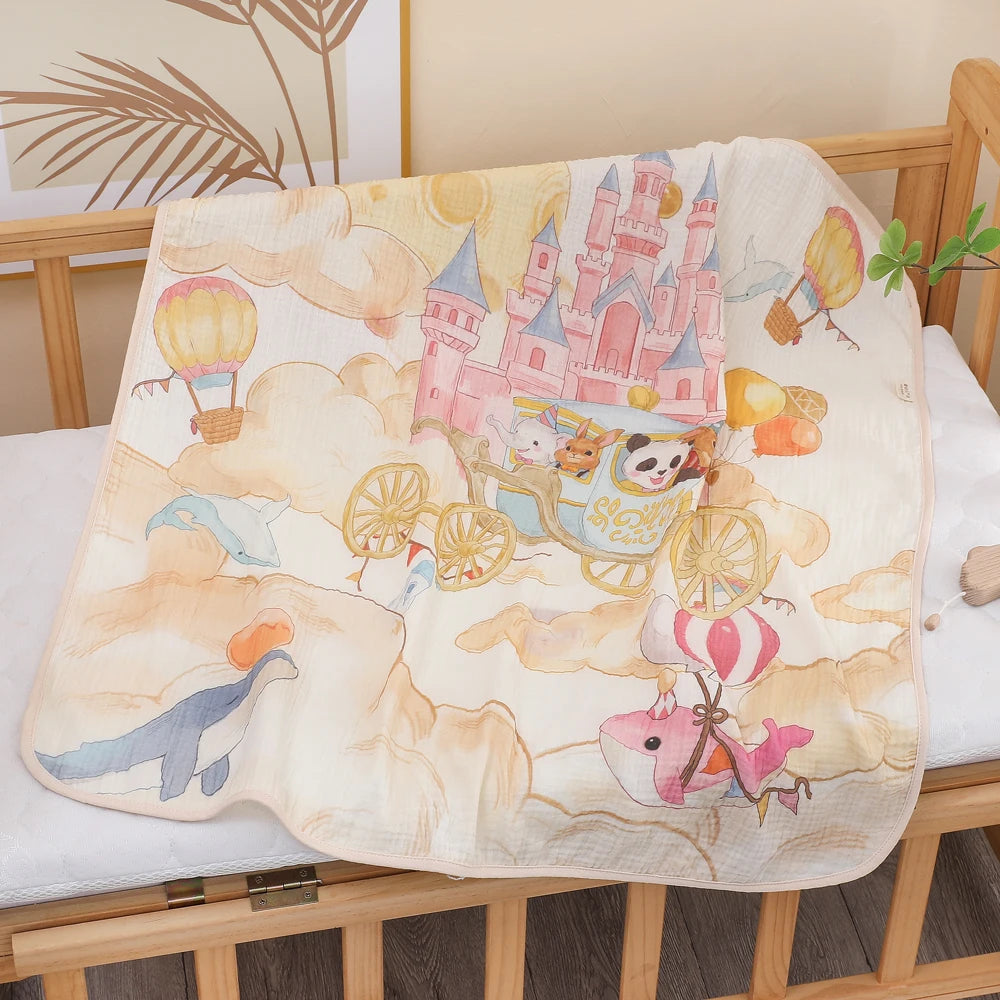 Newborn baby bath towel pure cotton