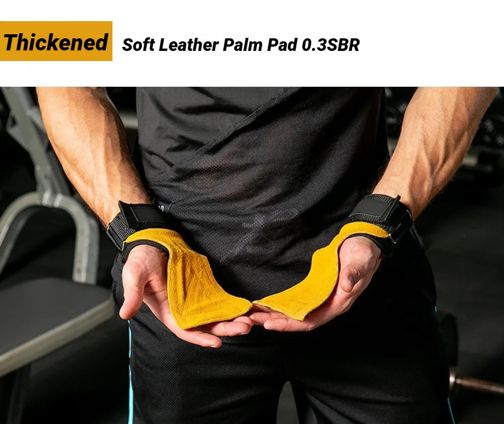 Gym Gloves Grips Anti-Skid Weight Power