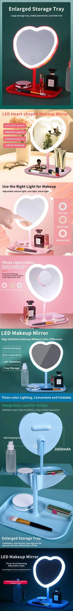 Desktop beauty light mirror