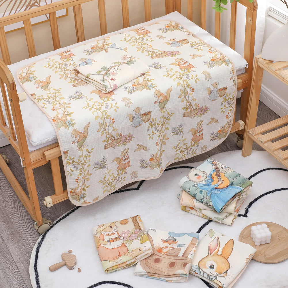 Newborn baby bath towel pure cotton