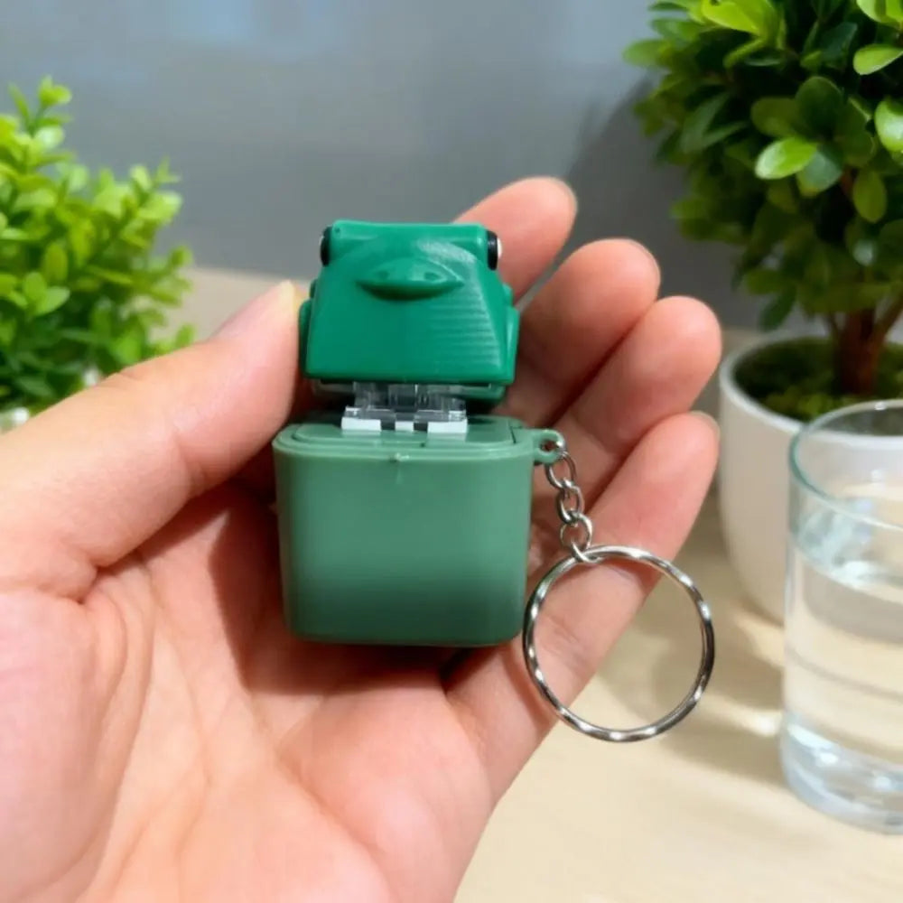 Croaking Frog Duck Keychain With LED