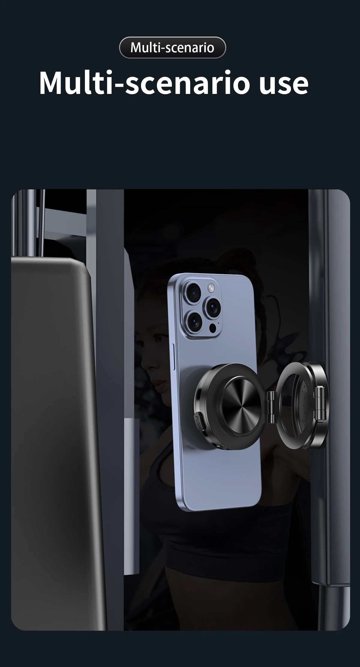 Magnetic Car Phone Holder with Wireless Charger