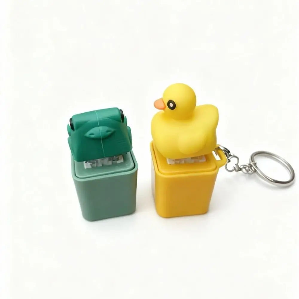 Croaking Frog Duck Keychain With LED
