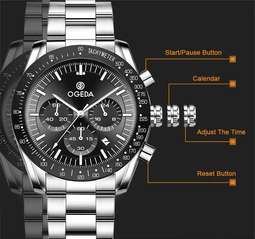 Fashionable Men's Quartz Chronograph