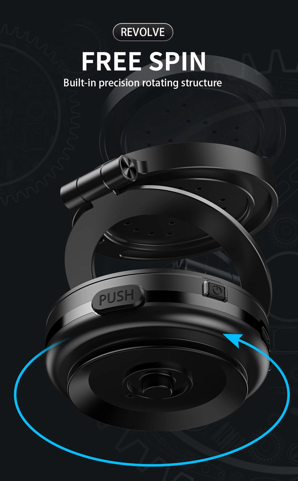 Magnetic Car Phone Holder with Wireless Charger