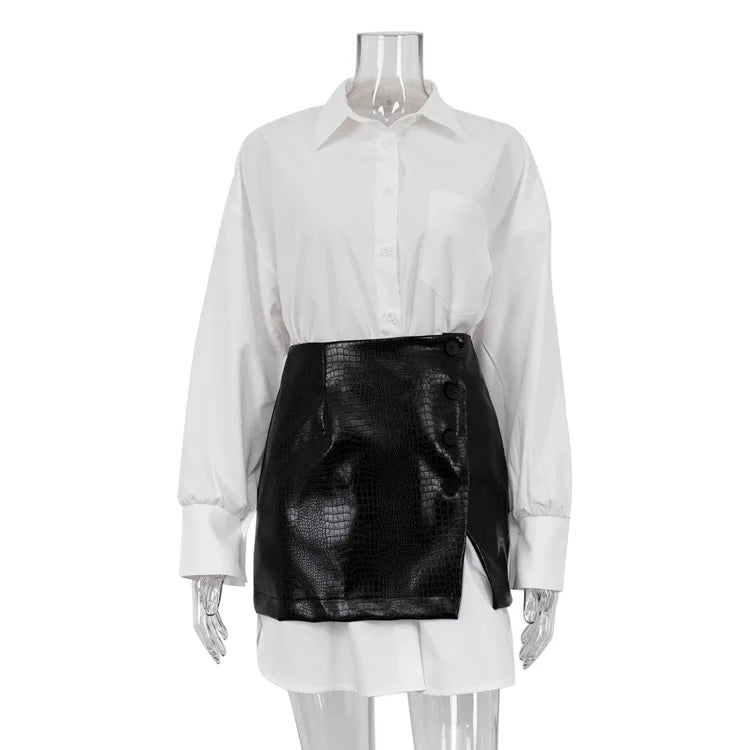 Simple and Loose White Shirts