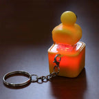 Croaking Frog Duck Keychain With LED