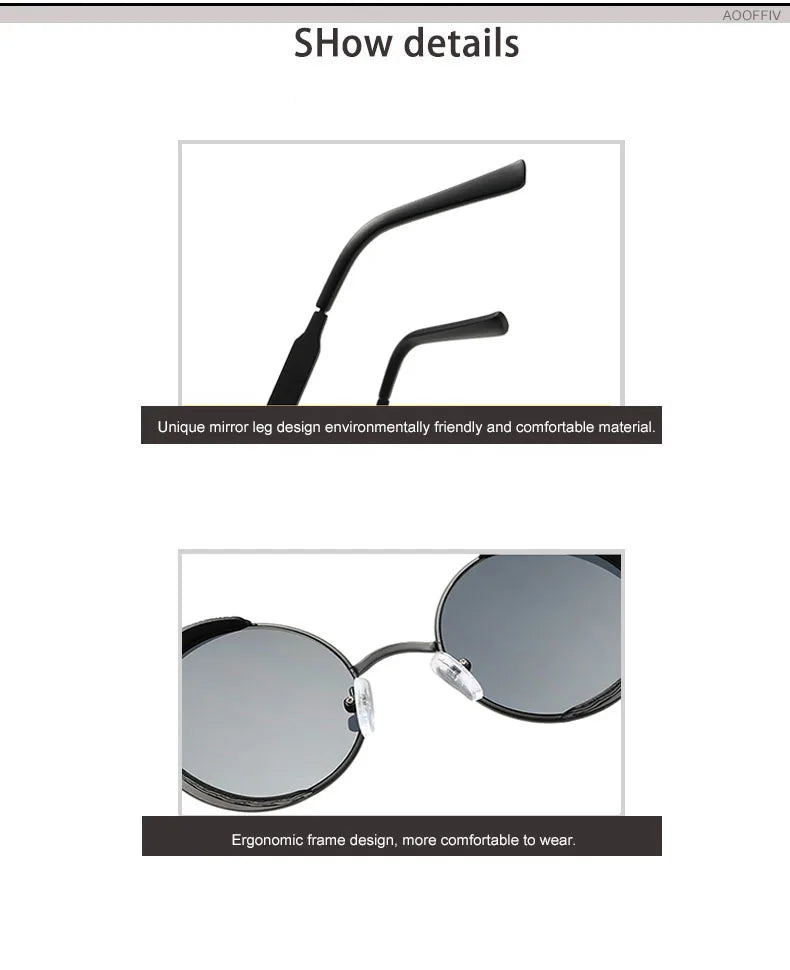 Classic Gothic Steampunk Sunglasses