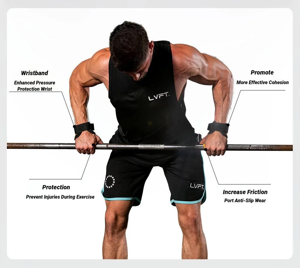 Gym Gloves Grips Anti-Skid Weight Power