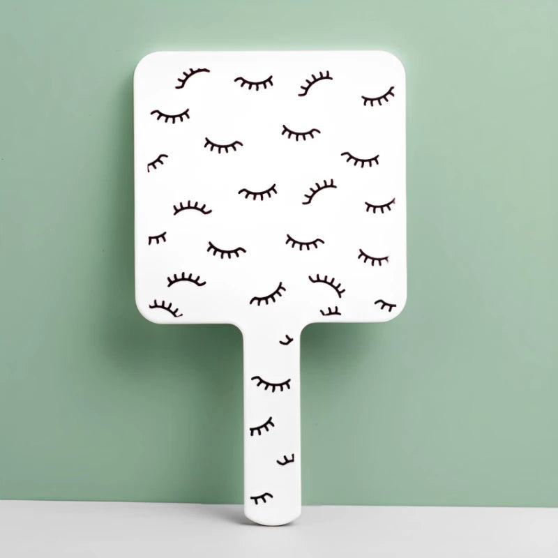 Eyelash Extension Handheld Makeup Mirror
