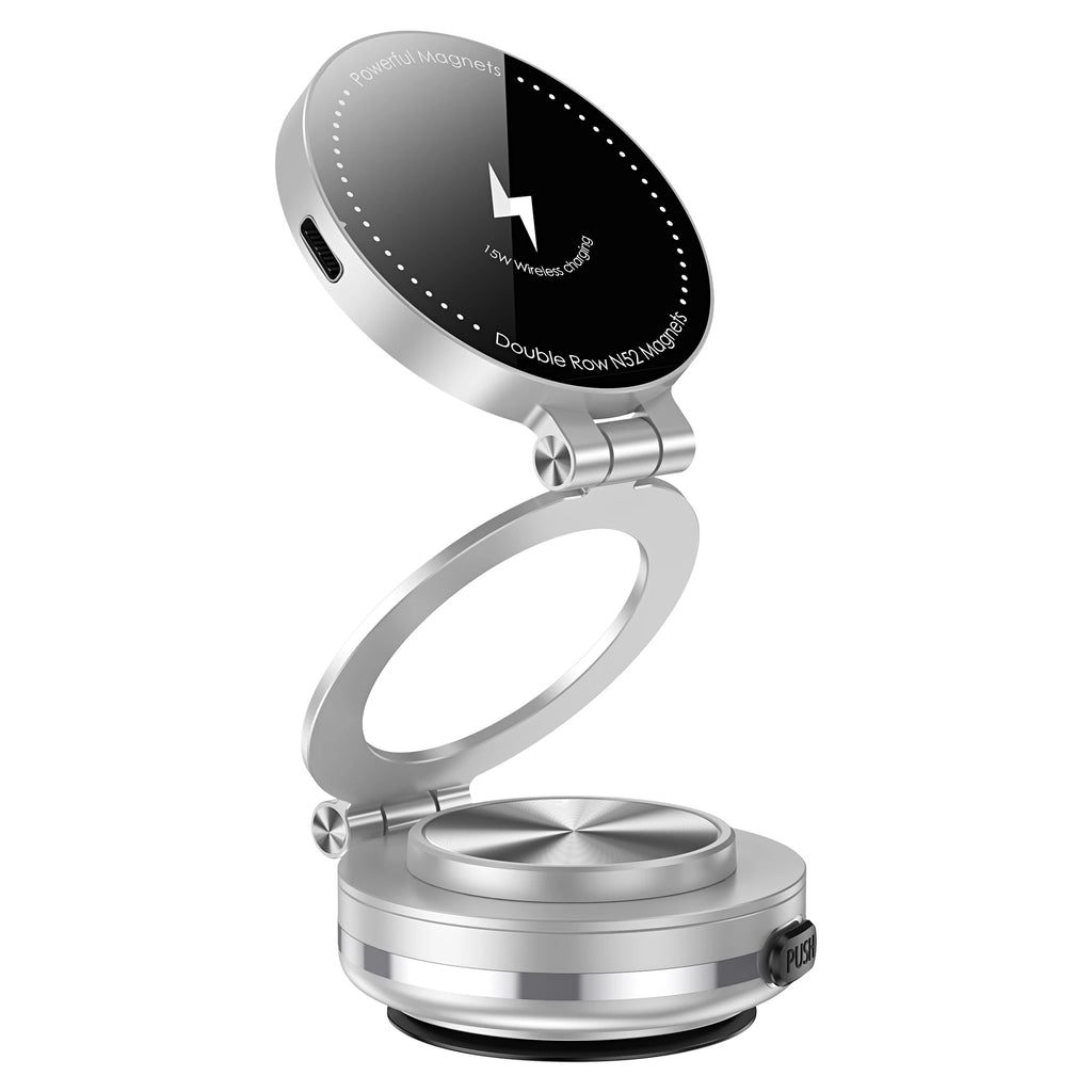 Magnetic Car Phone Holder with Wireless Charger