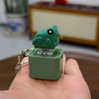 Croaking Frog Duck Keychain With LED