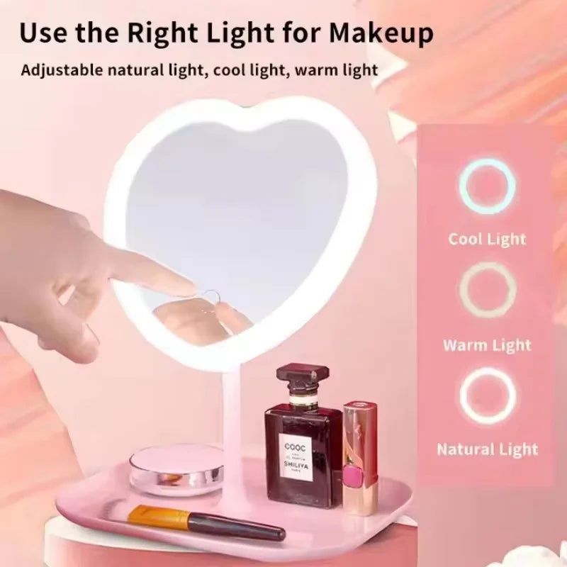 Desktop beauty light mirror