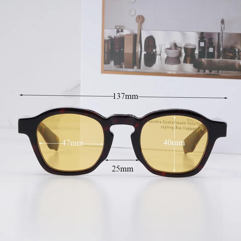 Men's Vintage Oval Sunglasses
