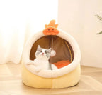 Deep Sleep Cat Bed Cartoon Pet Bed Foldable