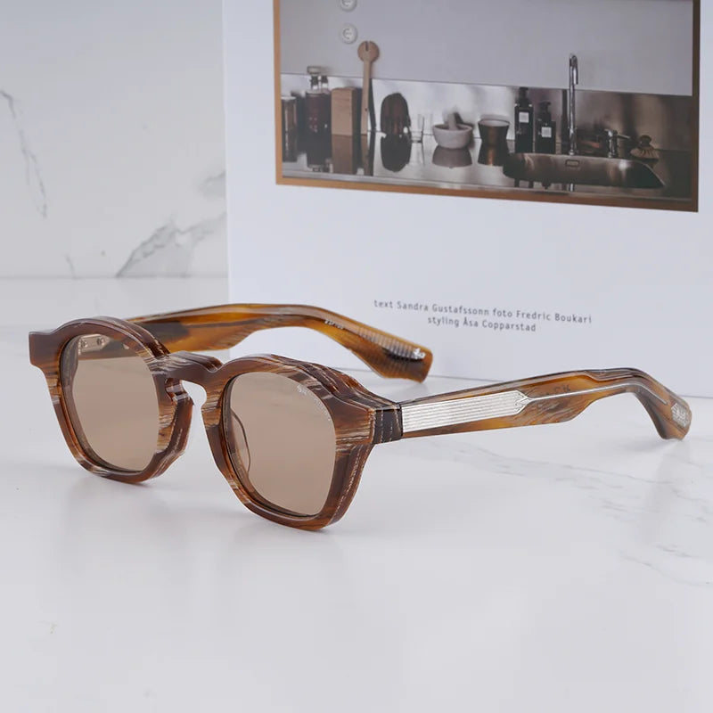 Men's Vintage Oval Sunglasses
