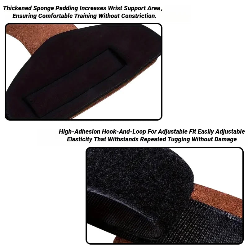 Gym Gloves Grips Anti-Skid Weight Power
