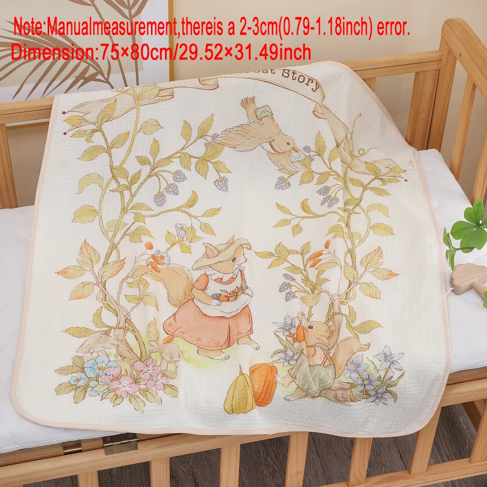 Newborn baby bath towel pure cotton