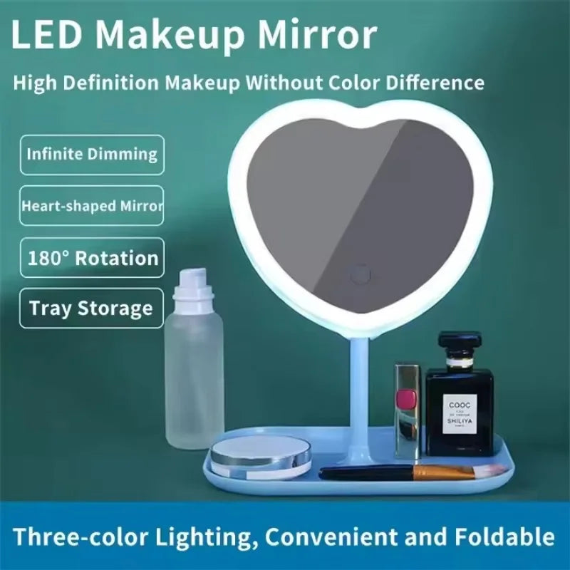 Desktop beauty light mirror