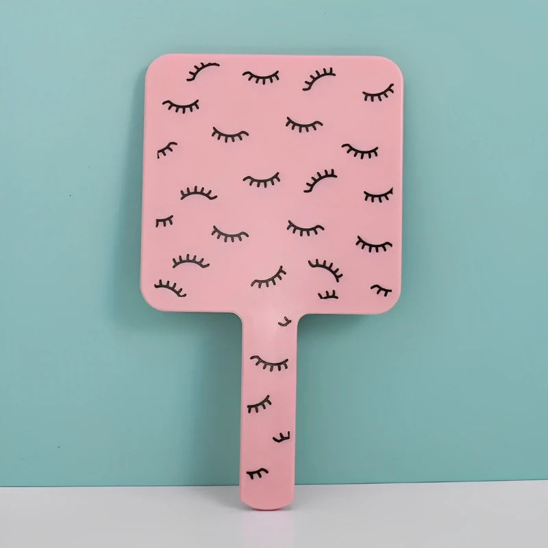 Eyelash Extension Handheld Makeup Mirror